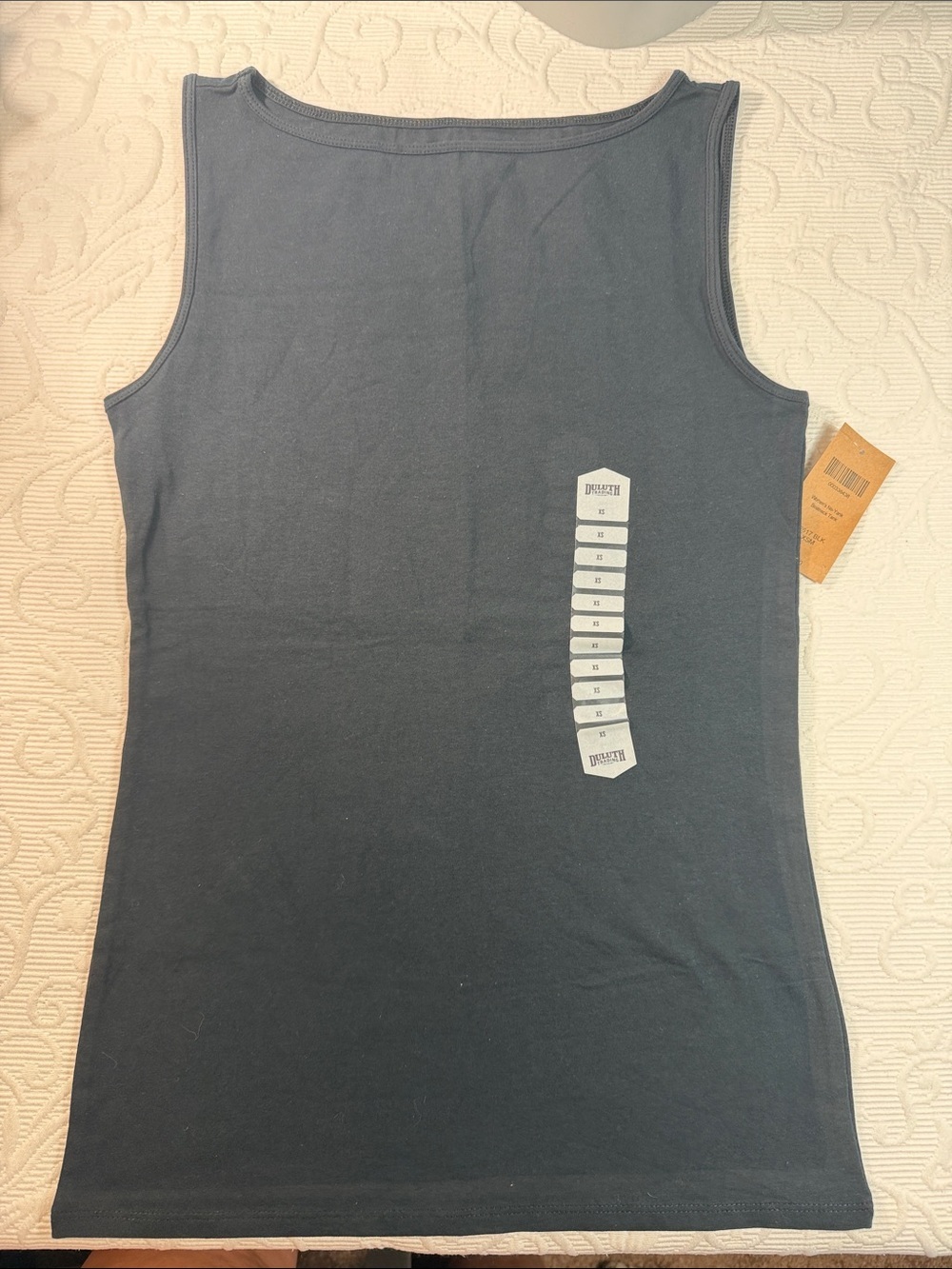 Duluth Trading Co Black Sleeveless Crew Tank. NWT Size XS